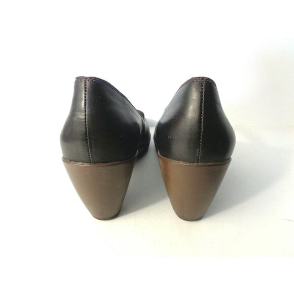 MERRELL US 9.5M Espresso Evera Draft Medium Heel Leather Mary Jane Pumps Shoes - Picture 4 of 9